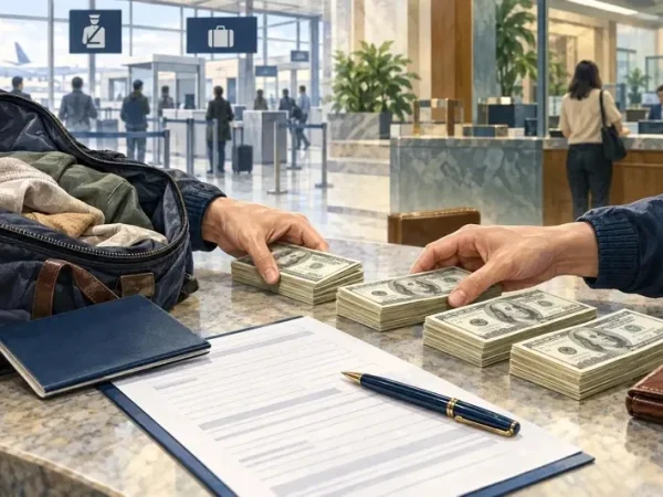 Couple Detained for Questioning After Splitting Over $10,000 in Cash Upon Entry; Accountant Advises Mandatory Combined Declaration Under Law